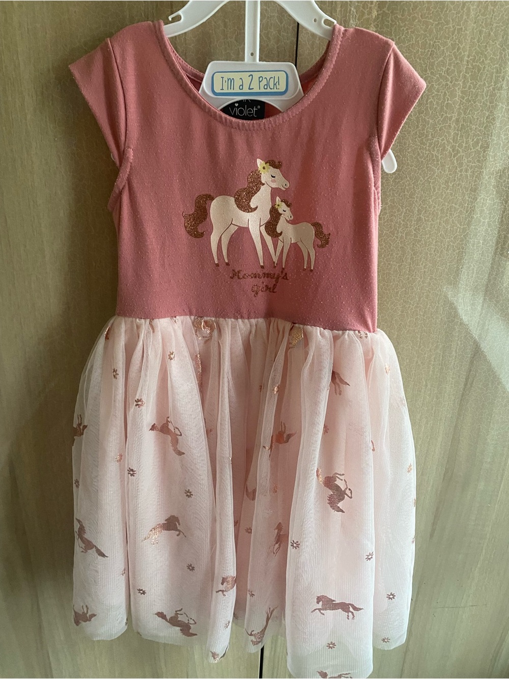 Pink Unicorn Tulle Dress for Kids